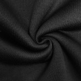 Padded Hooded Sweatshirt Maxi Dress MUE-8002