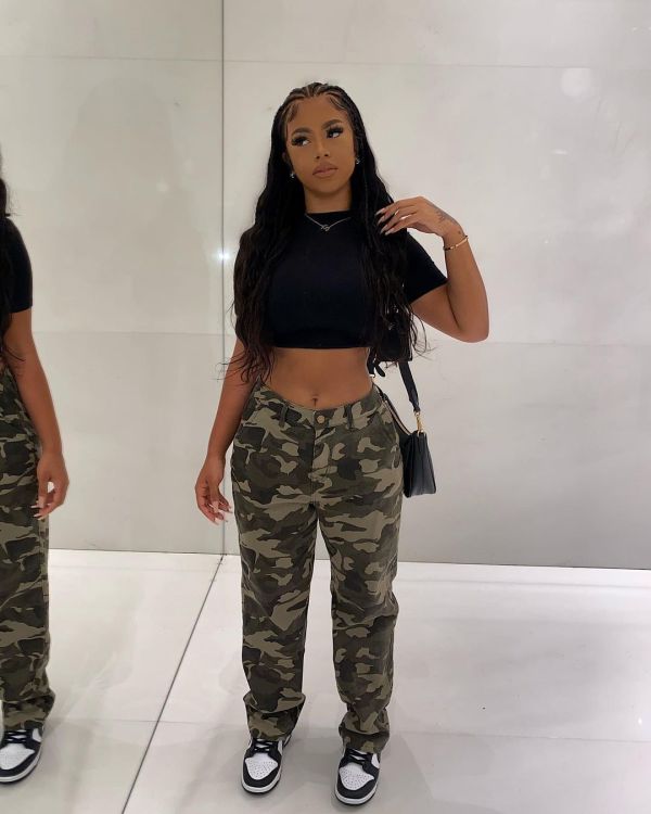 High Waisted Loose Camouflage Pants GSMJ-6935