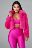 Loose Faux Fur Cardigan Fleece Jacket ZSD-0154