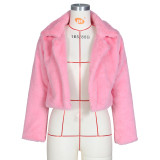 Loose Faux Fur Cardigan Fleece Jacket ZSD-0154