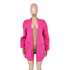 Fashion Fleece Long Sleeve Jacket CQ-218