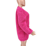 Fashion Fleece Long Sleeve Jacket CQ-218