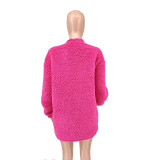 Fashion Fleece Long Sleeve Jacket CQ-218