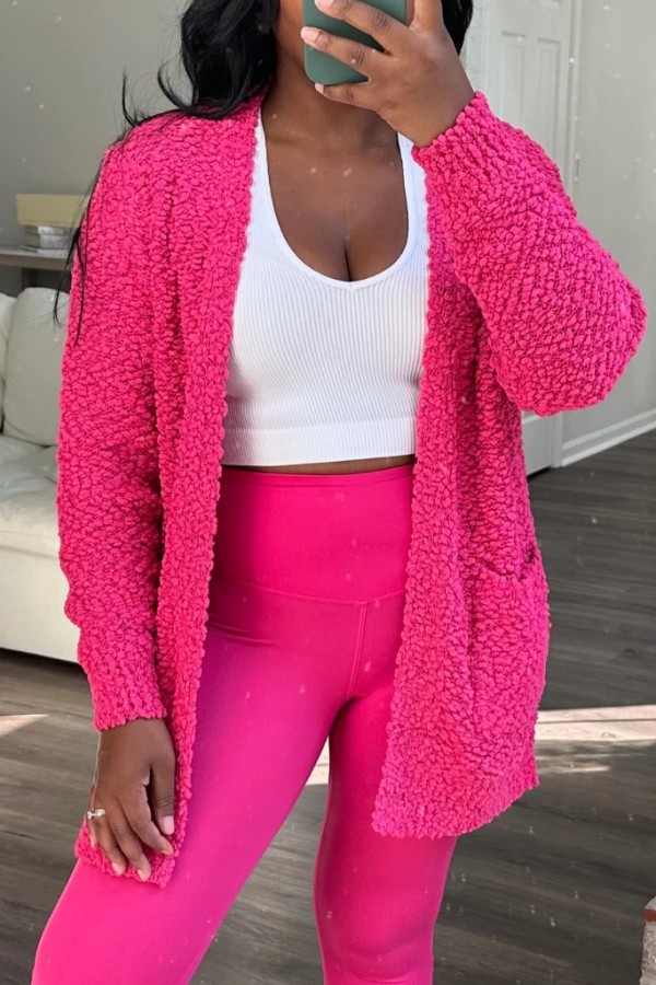 Fashion Fleece Long Sleeve Jacket CQ-218