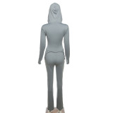 Long Sleeve Hooded Tops And Pants 2 Piece Set XEF-37541