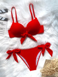 Sexy Backless Tie Knot Swimsuit Bikinis Set CASF-6376