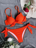Sexy Backless Tie Knot Swimsuit Bikinis Set CASF-6376