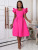 Plus Size Ruffled Sleeve Pleated Midi Dress GKEN-AM220728