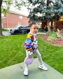 Kids Girl Print Long Sleeve Sweatshirt GYMF-YM079