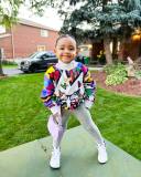 Kids Girl Print Long Sleeve Sweatshirt GYMF-YM079