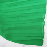 Sexy Backless Sleeveless Pleated Maxi Dress GYLY-9715