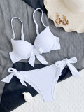 Sexy Backless Tie Knot Swimsuit Bikinis Set CASF-6376