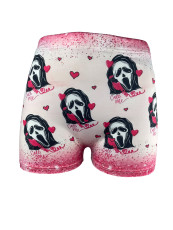 Sexy Skull Letter Printed Skinny Shorts DAI-150