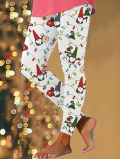 Christmas Santa Claus Print Casual Pants DAI-129