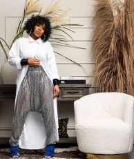 Sequins Casual Small Leg Harem Pants MOF-8939