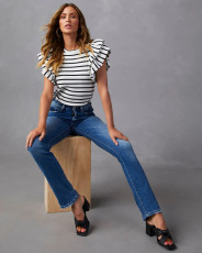 Fashion Washed Pencil Jeans GKNF-TS-720
