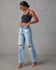 Fashion Holes Loose Jeans GKNF-TS-23976