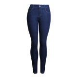 Plus Size Fashion Slim Pencil Jeans GKNF-TS-061