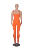 Tight Sling Solid Color Backless Jumpsuit MZ-2831