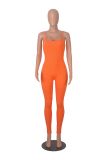 Tight Sling Solid Color Backless Jumpsuit MZ-2831