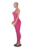 Tight Sling Solid Color Backless Jumpsuit MZ-2831