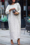 Casual Loose 3/4 Sleeve Maxi Dress MK-3192