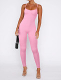 Tight Sling Solid Color Backless Jumpsuit MZ-2831