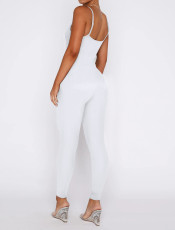 Tight Sling Solid Color Backless Jumpsuit MZ-2831
