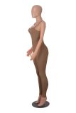 Tight Sling Solid Color Backless Jumpsuit MZ-2831