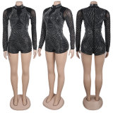 Hot Drill See Through Romper NY-2923