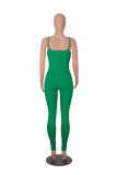 Tight Sling Solid Color Backless Jumpsuit MZ-2831