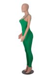 Tight Sling Solid Color Backless Jumpsuit MZ-2831