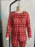 Christmas Print Family Parent-Child Pajama Set GSGS-0589