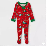 Christmas Printed Parent-Child Long Sleeve Pajama Set GSGS-0527#