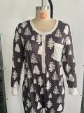 Christmas Tree Printed Parent-Child Set Loungewear GSGS-0591