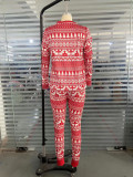 Christmas Printed Parent-Child Home Two Piece Set GSGS-0538