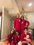 Christmas Cartoon Print Family Matching Pajama Set GSGS-0598#