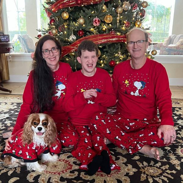 Christmas Cartoon Print Family Matching Pajama Set GSGS-0598#