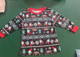Christmas Print Parent-Child Family Two Piece Set GSGS-0580