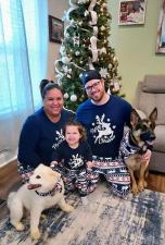 Christmas Elk Printed Home Parent-Child Set Pajamas GSGS-0575