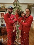 Christmas Cartoon Print Family Matching Pajama Set GSGS-0598#