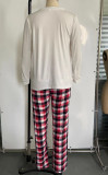Christmas Moose Printed Parent-Child Home Pajama Set GSGS-0526