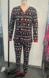 Christmas Print Parent-Child Family Two Piece Set GSGS-0580