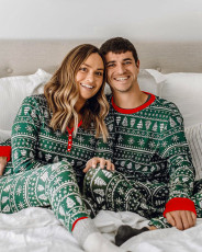 Christmas Printed Color Clash Parent-Child Family Set GSGS-0581