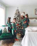 Christmas Printed Color Clash Parent-Child Family Set GSGS-0581