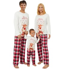 Christmas Elk Print Family Matching Sets Pajamas Suits YLDF-924