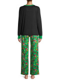 Christmas Parent-Child Cartoon Printed Pajama Set YLDF-210820