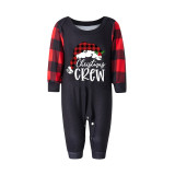 Round Neck Plaid Printed Christmas Parent-child Pajama Suit  YLDF-935
