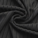 Plus Size Solid Color Slim Maxi Dress BMF-588