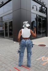 Casual Washed Multi-pocket Straight Jeans GYSF-6162